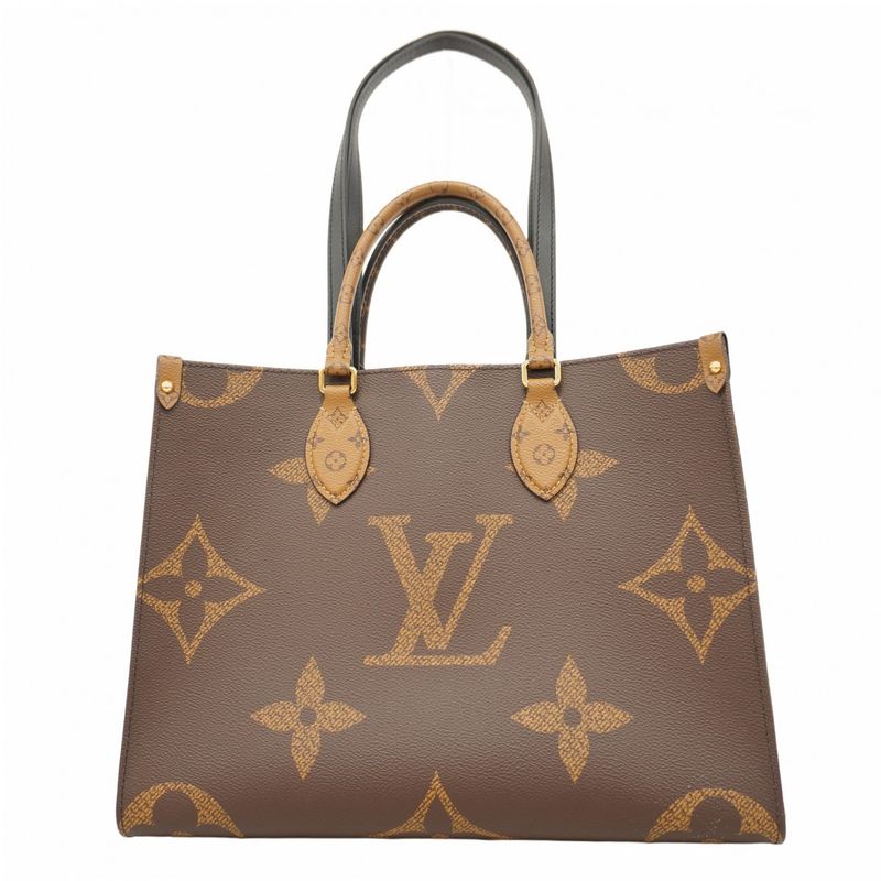 Louis Vuitton Tote Monogram Giant Reverse On-the-go MM M45321 Brown 2-way Bag
