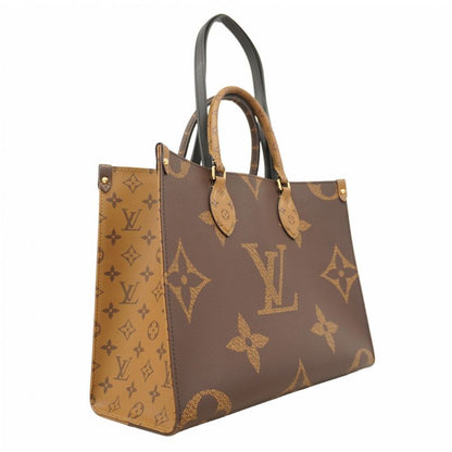 Louis Vuitton Tote Monogram Giant Reverse On-the-go MM M45321 Brown 2-way Bag