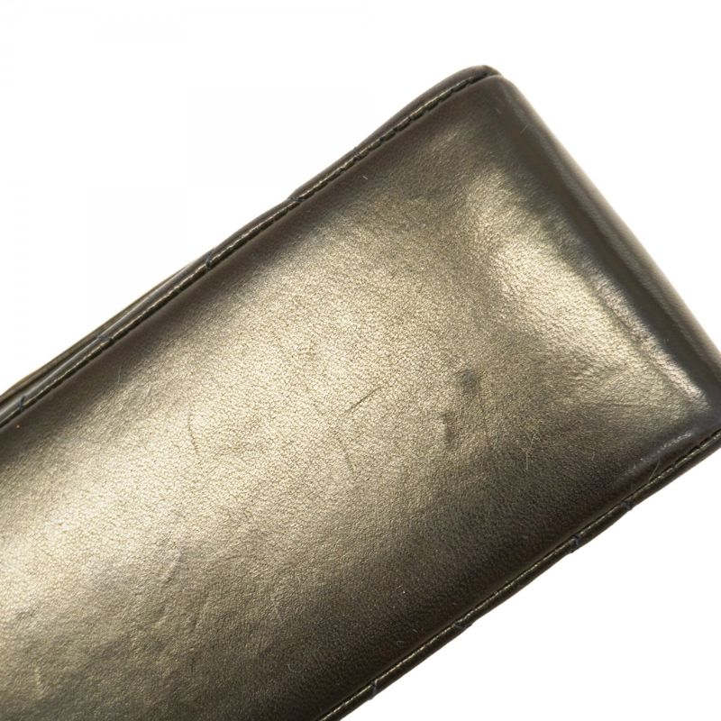 Chanel Shoulder Bag Diana Lambskin Black Gold Hardware Women