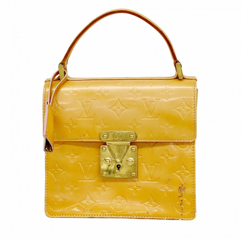 Louis Vuitton Handbag Vernis Spring Street M91033 Rose Women's