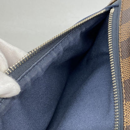 Louis Vuitton Damier Splinter MM N41254 Navy Ebène Men's Shoulder Bag