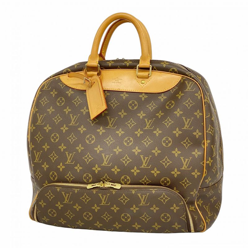 Louis Vuitton Boston Bag Monogram Evasion M41443 Brown Men Women Unisex