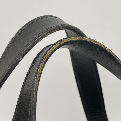 Gucci Boston Bag GG Embossed 625772 Leather Black Silver Hardware Men's