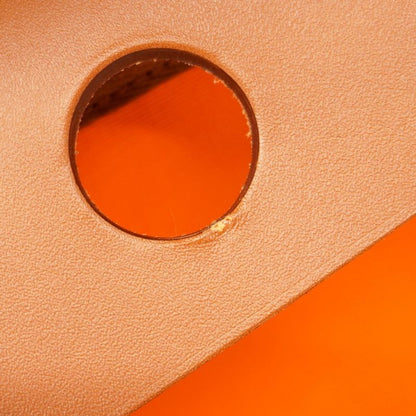 Hermes Handbag Herbag Zip PM Toile Officier Orange Silver Hardware W Engraved