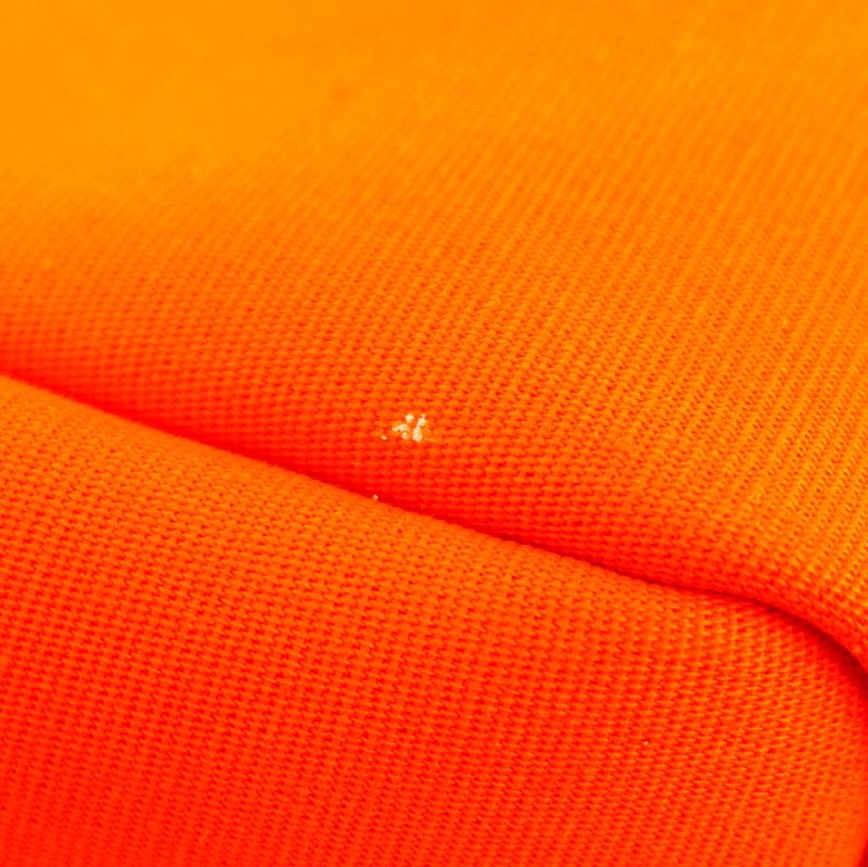 Hermes Handbag Herbag Zip PM Toile Officier Orange Silver Hardware W Engraved