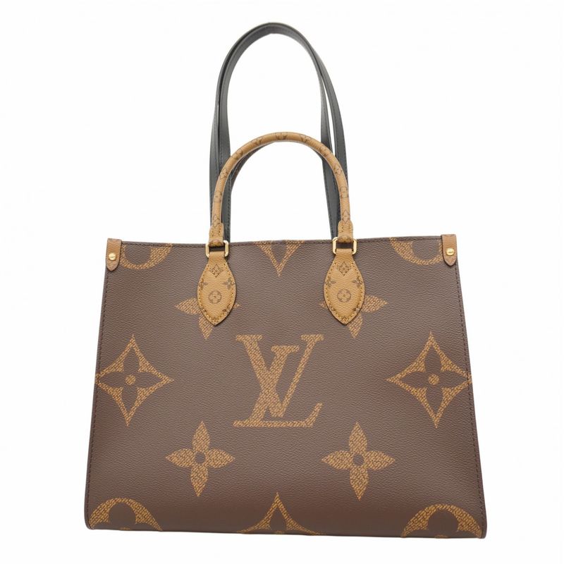 Louis Vuitton Tote Monogram Giant Reverse On-the-go MM M45321 Brown 2-way Bag