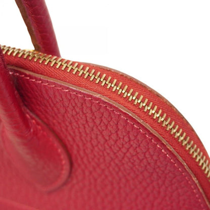 Hermes Handbag Bolide 31 Ardennes Rouge Viv Gold Hardware □H Engraved Ladies