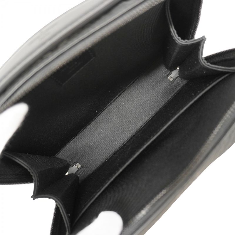 Louis Vuitton Handbag Monogram/taurillon Handle Soft Trunk M59163 Noir Black