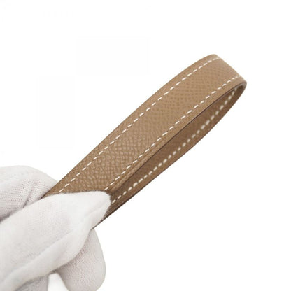 Hermes Shoulder Bag Evelyn TPM Serie Vaux Epson Etoupe Silver Hardware K