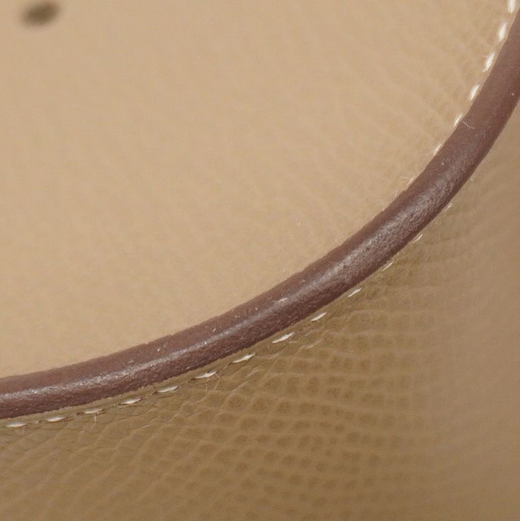 Hermes Shoulder Bag Evelyn TPM Serie Vaux Epson Etoupe Silver Hardware K