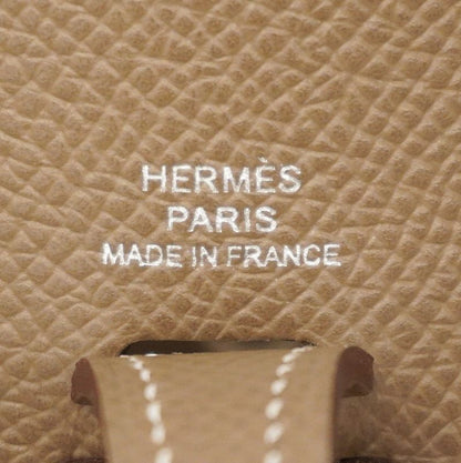 Hermes Shoulder Bag Evelyn TPM Serie Vaux Epson Etoupe Silver Hardware K