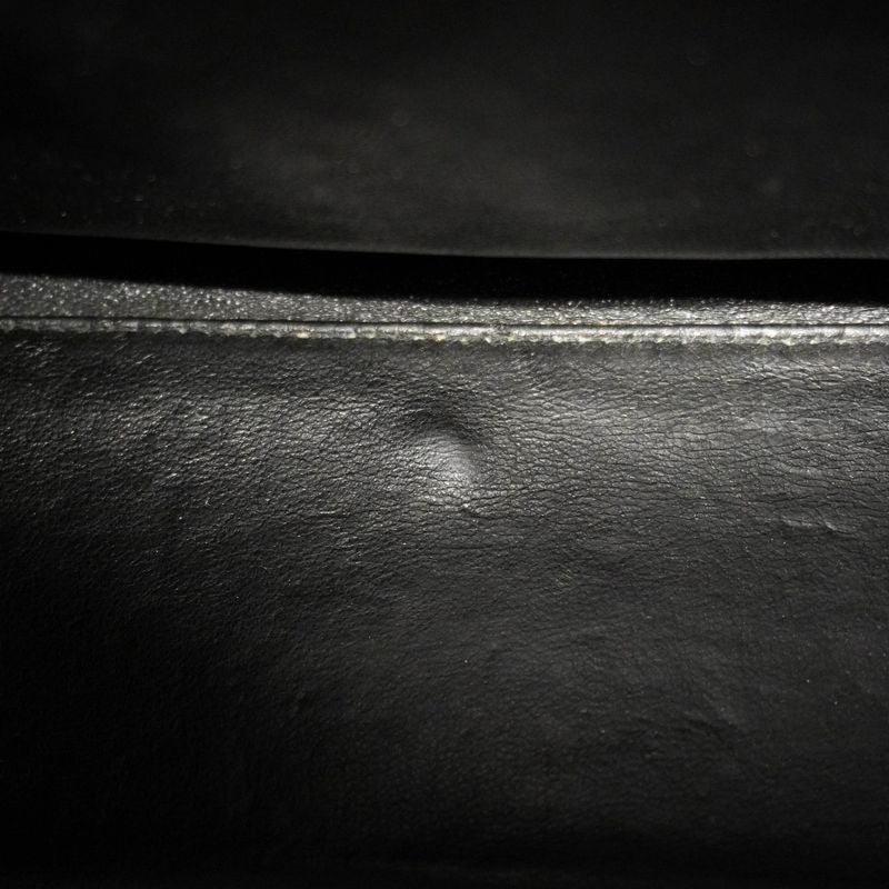 Chanel Handbag Matelasse Caviar Skin Black Silver Hardware Women