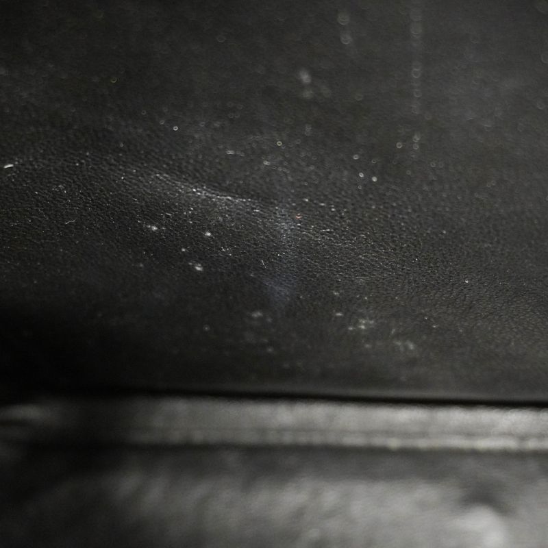 Chanel Handbag Matelasse Caviar Skin Black Silver Hardware Women