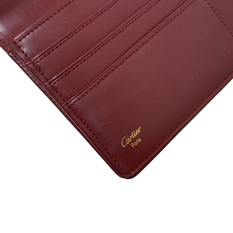 Cartier Long Wallet Mastline Bordeaux Leather