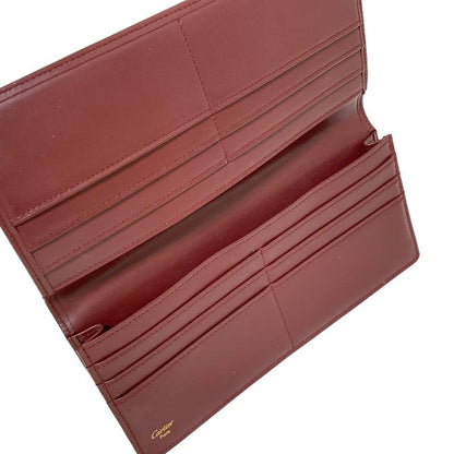 Cartier Long Wallet Mastline Bordeaux Leather