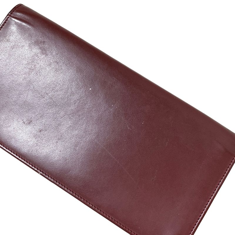 Cartier Long Wallet Mastline Bordeaux Leather