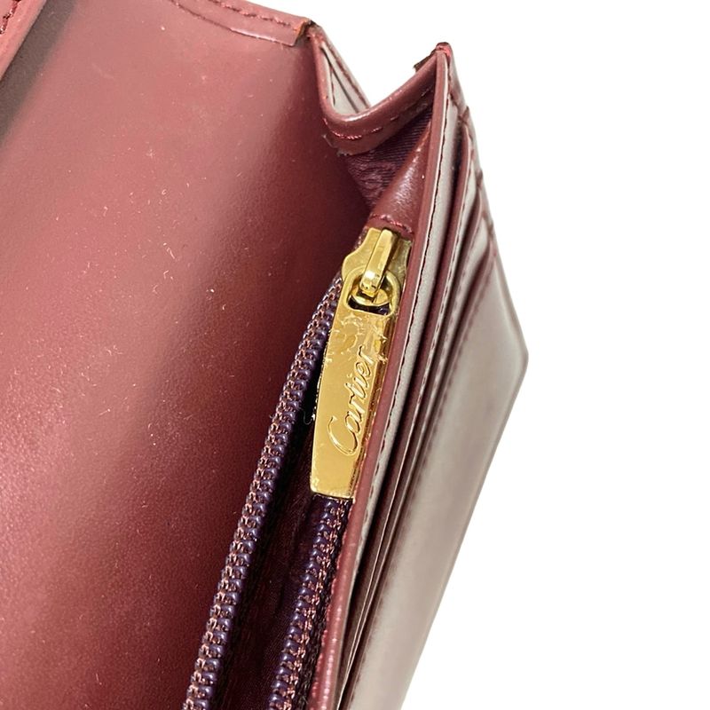 Cartier Long Wallet Mastline Bordeaux Leather