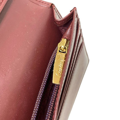 Cartier Long Wallet Mastline Bordeaux Leather