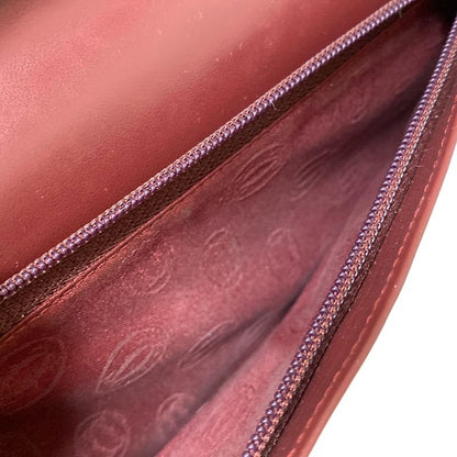 Cartier Long Wallet Mastline Bordeaux Leather