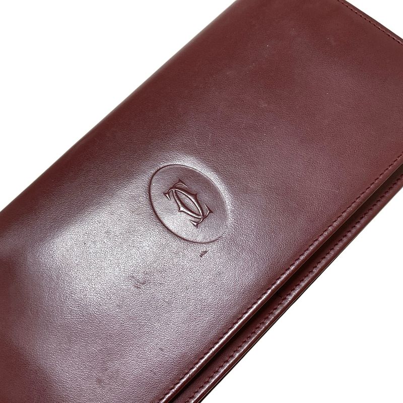 Cartier Long Wallet Mastline Bordeaux Leather
