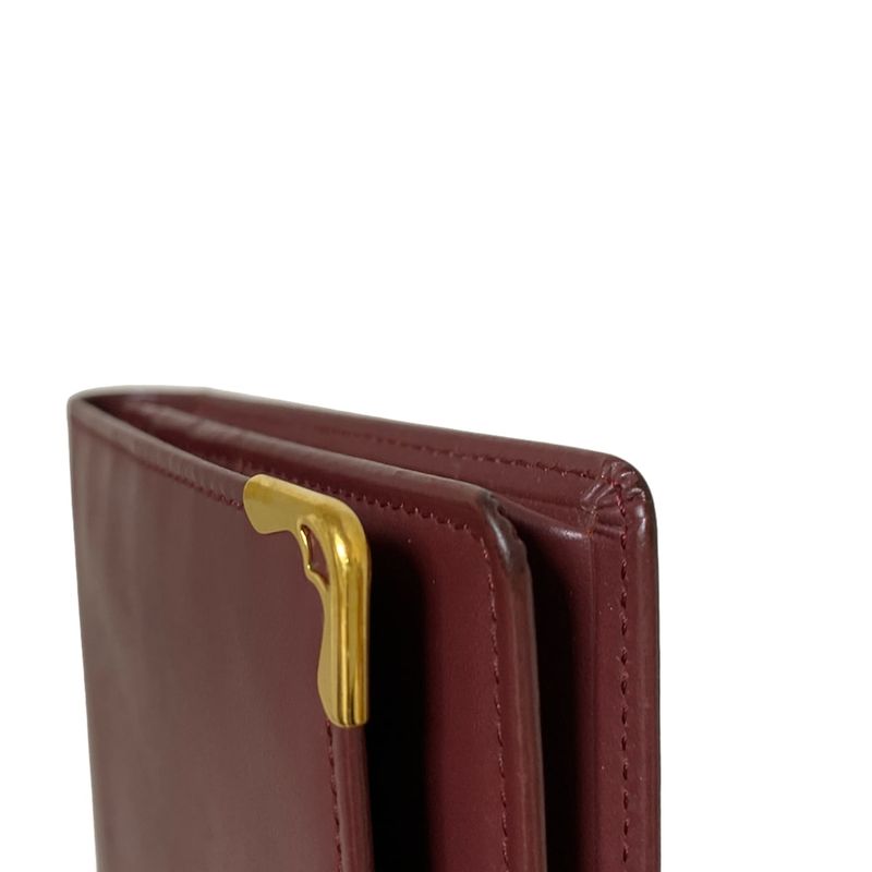 Cartier Long Wallet Mastline Bordeaux Leather