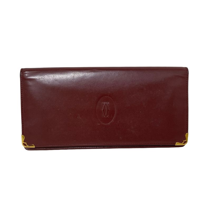 Cartier Long Wallet Mastline Bordeaux Leather