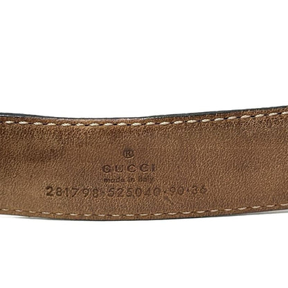 Gucci Belt 90/36 - 281798 Black Stripe Line Leather