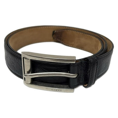 Gucci Belt 90/36 - 281798 Black Stripe Line Leather