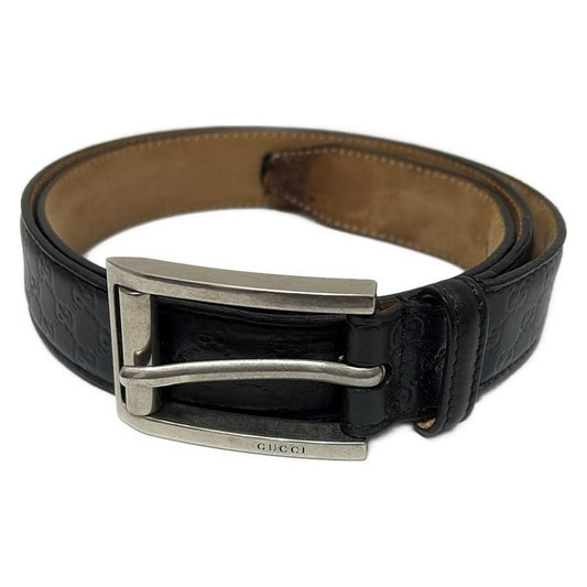 Gucci Belt 90/36 - 281798 Black Stripe Line Leather