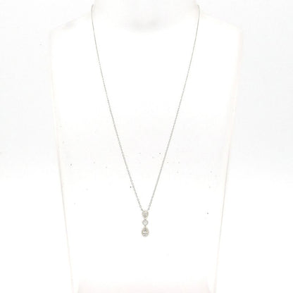Tiffany & Co Necklace - Pt950 X Diamonds 3P Diamonds/pear Shape