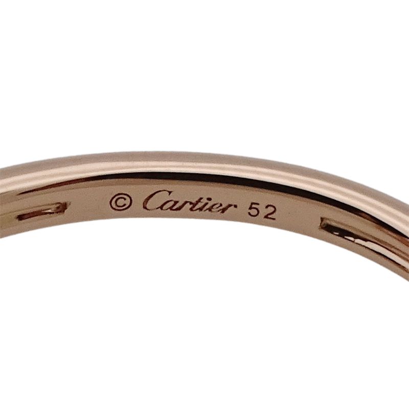 Cartier Ring Women's Brand Ring 750pg 1P Diamond Pink Opal Amulet Pink Gold #52