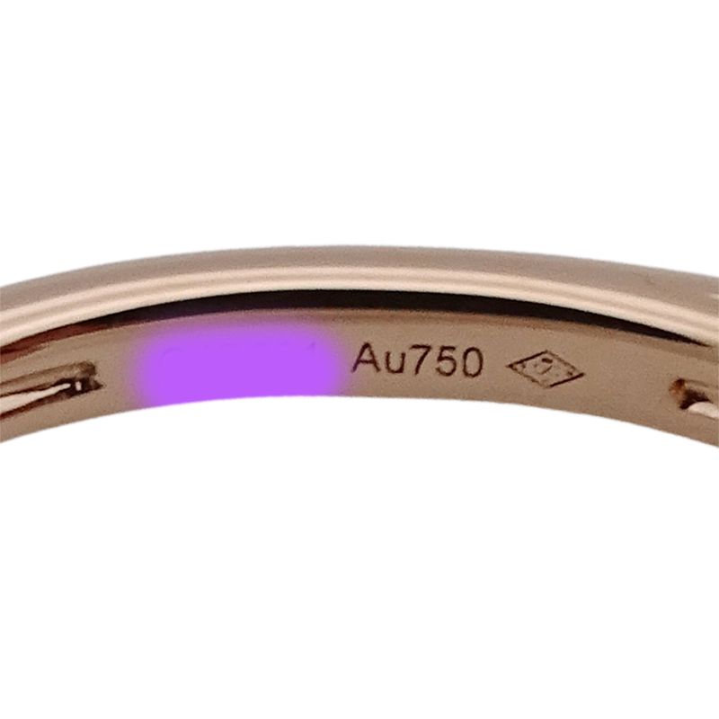 Cartier Ring Women's Brand Ring 750pg 1P Diamond Pink Opal Amulet Pink Gold #52