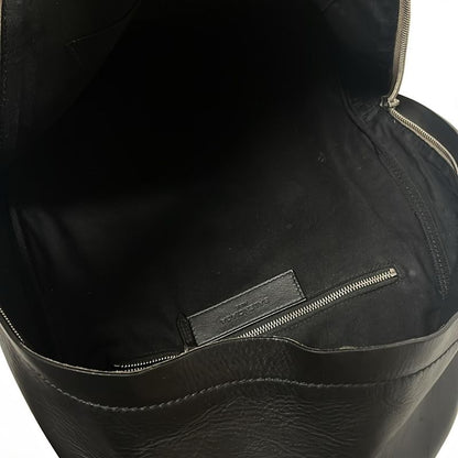 Balenciaga Backpack Sac Navy Backpack 392007 Grey Beige And Black Leather