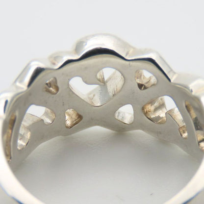 Tiffany & Co Ring / Ring Triple Rubbing Heart 925 Silver Approx 4.9g Silver