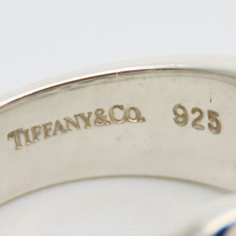 Tiffany & Co Ring / Ring Triple Rubbing Heart 925 Silver Approx 4.9g Silver