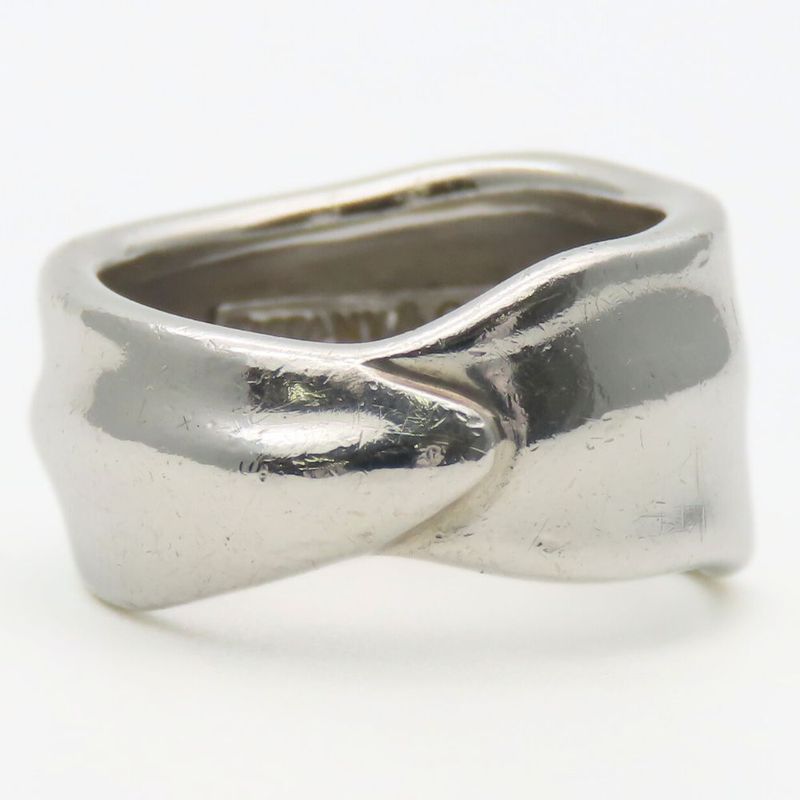 Tiffany & Co Ring / Ring Leaf 925 Silver Approx 7.3g Silver Accessories Simple