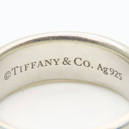 Tiffany & Co Ring - Return To Narrow 925 Silver With Diamonds Approx 4.7g