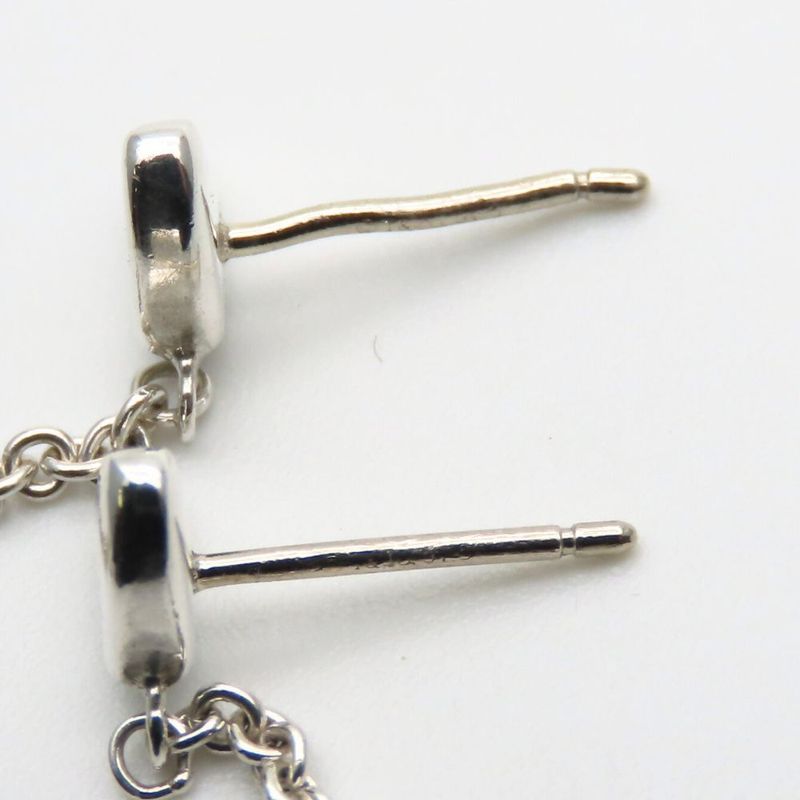Tiffany & Co Earrings Heart Link Drop Swing 925 Silver Approx 3.9g Silver