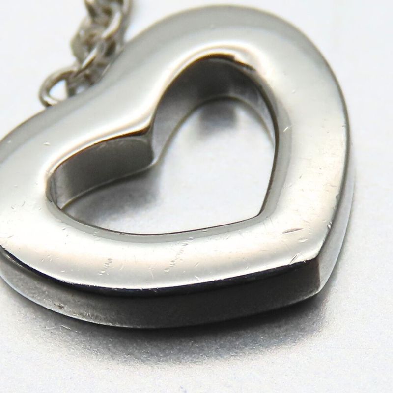 Tiffany & Co Earrings Heart Link Drop Swing 925 Silver Approx 3.9g Silver