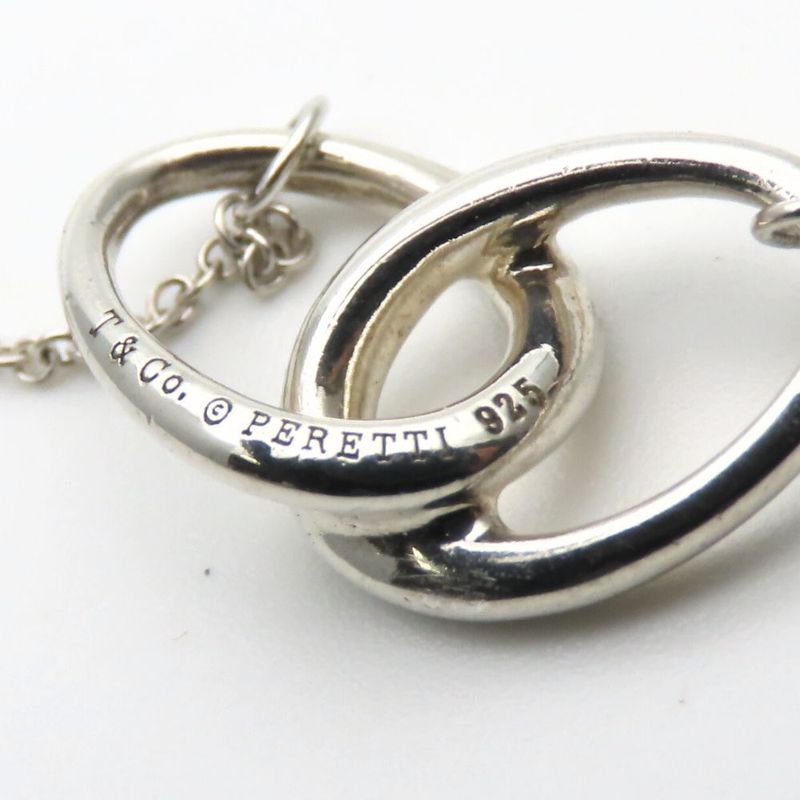 Tiffany & Co Necklace Double Loop 925 Silver Approx 2.7g Silver Elsa Peretti