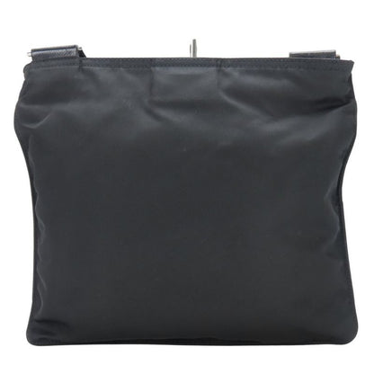 Prada Shoulder Bag Nylon Black Crossbody Triangle Plate Casual Ladies Women