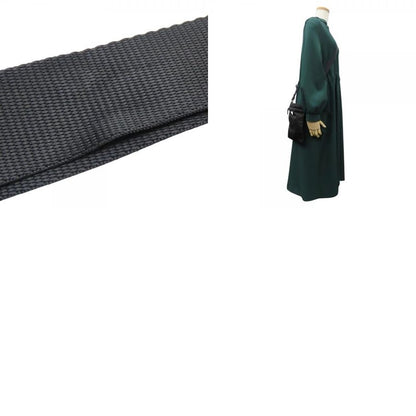 Prada Shoulder Bag Nylon Black Crossbody Triangle Plate Casual Ladies Women