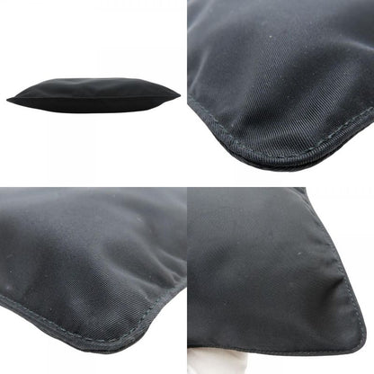 Prada Shoulder Bag Nylon Black Crossbody Triangle Plate Casual Ladies Women