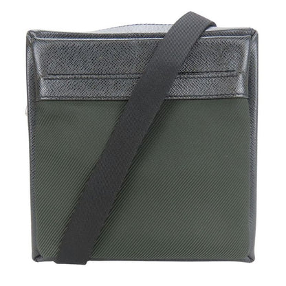 Louis Vuitton Shoulder Bag Sayan M30902 Taiga Ardoise Dark Moss Green Crossbody