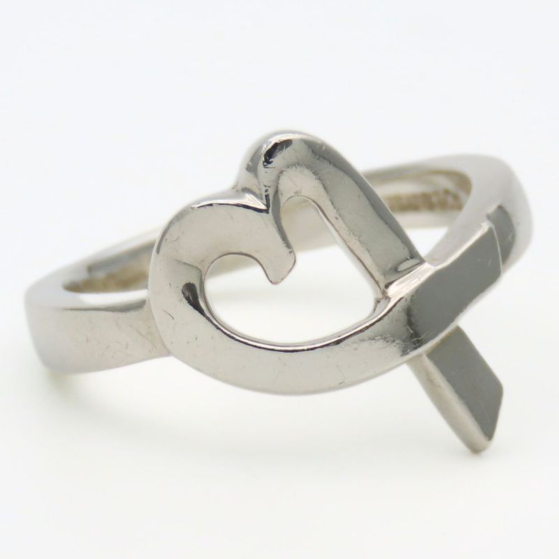 Tiffany & Co Ring / Ring Loving Heart 925 Silver Approx 3.8g Silver Paloma