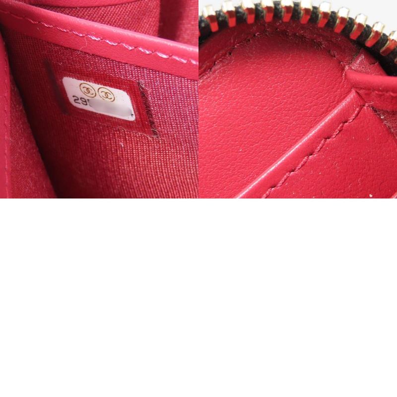 Chanel Long Wallet (round Zipper) Ap1063 19 Long Zip Wallet Lamb Skin Black