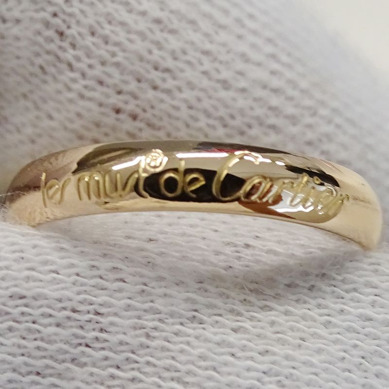 Cartier Ring Women's Brand Ring 750pg 750wg 750yg Trinity Classic Model Pink