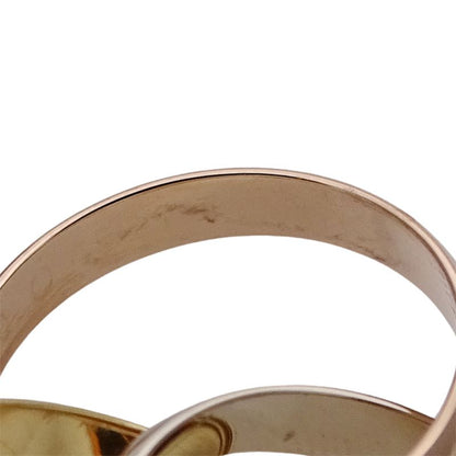Cartier Ring Women's Brand Ring 750pg 750wg 750yg Trinity Classic Model Pink