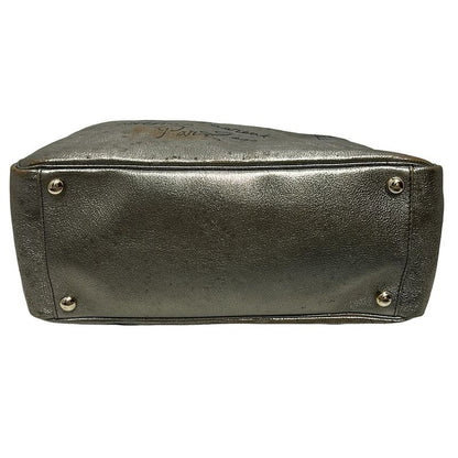 Yvessaint Laurent Rivegauche (ysl) Tote Bag Y-mail 188651 Silver Leather