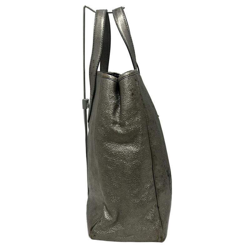 Yvessaint Laurent Rivegauche (ysl) Tote Bag Y-mail 188651 Silver Leather